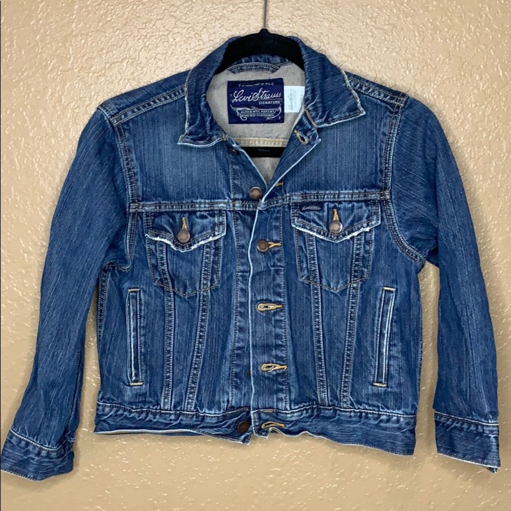 Levi Strauss Signature Distressed Jean Jacket